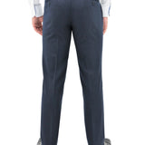 Lyon 101 Blue Australian Merino Wool Suit Trouser