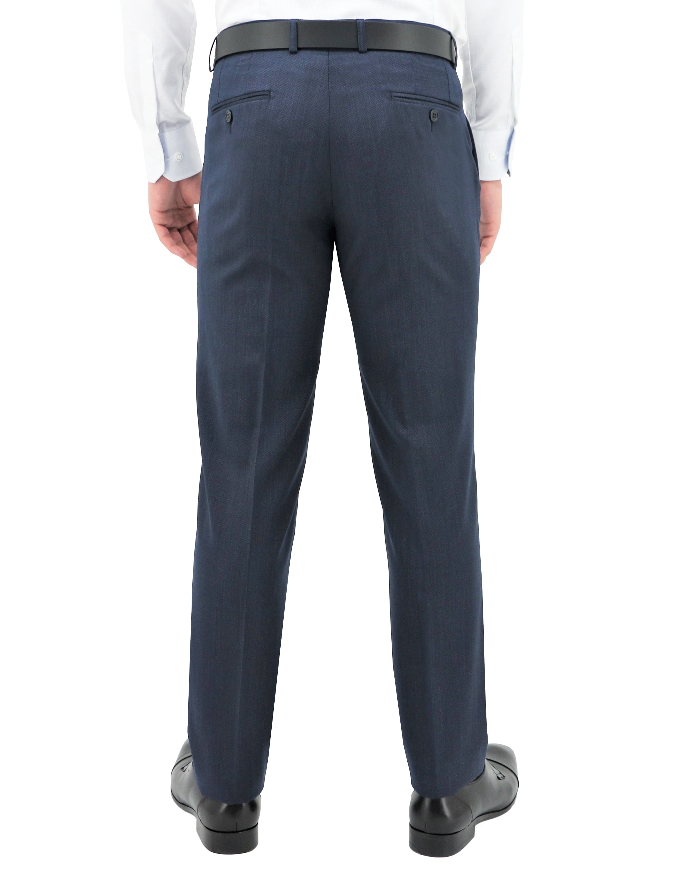 Lyon 101 Blue Australian Merino Wool Suit Trouser