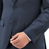 Michel 101 Blue Australian Merino Wool Suit Jacket