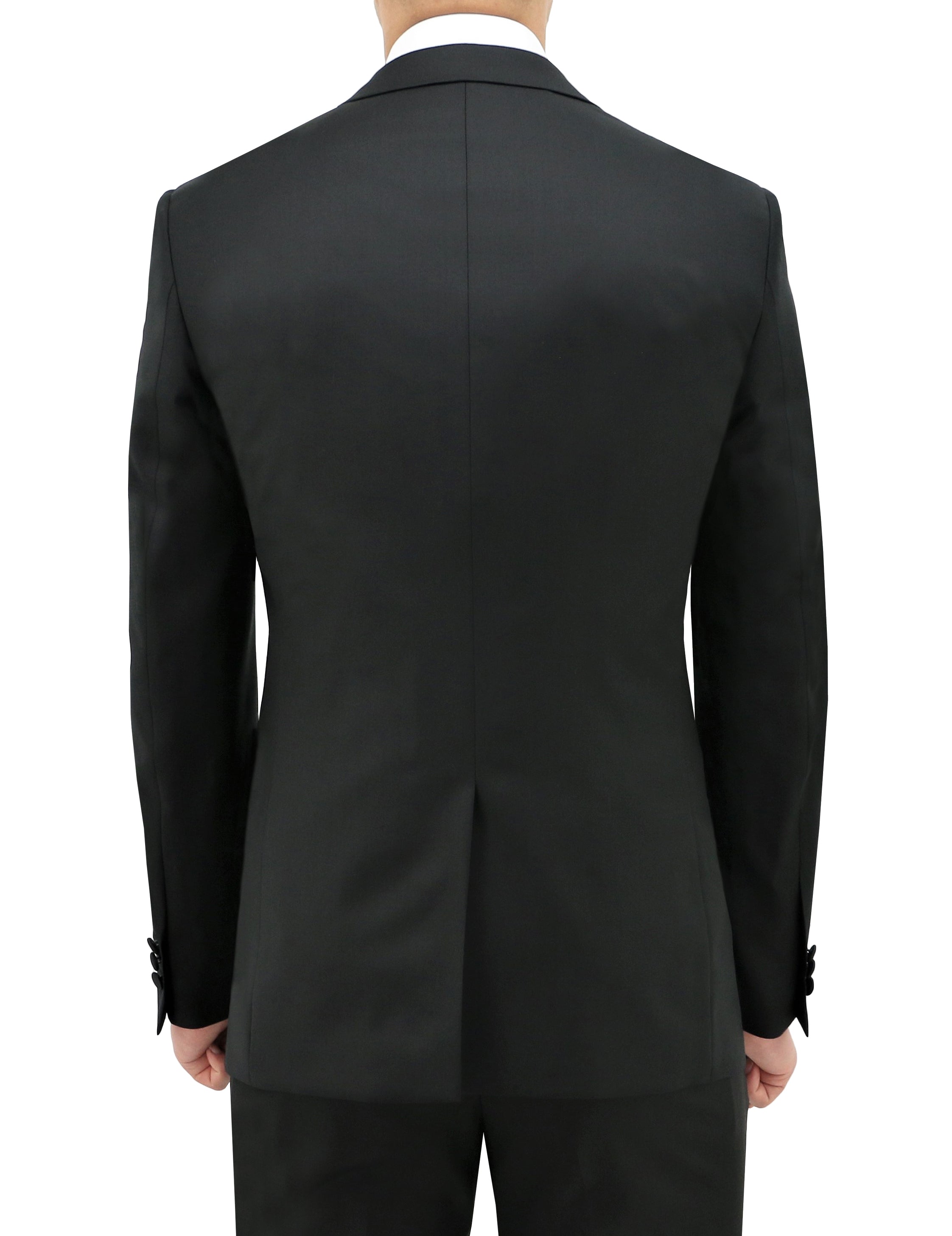 Jason 106 Black Australian Merino Wool Dinner Jacket