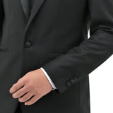 Jason 106 Black Australian Merino Wool Dinner Jacket