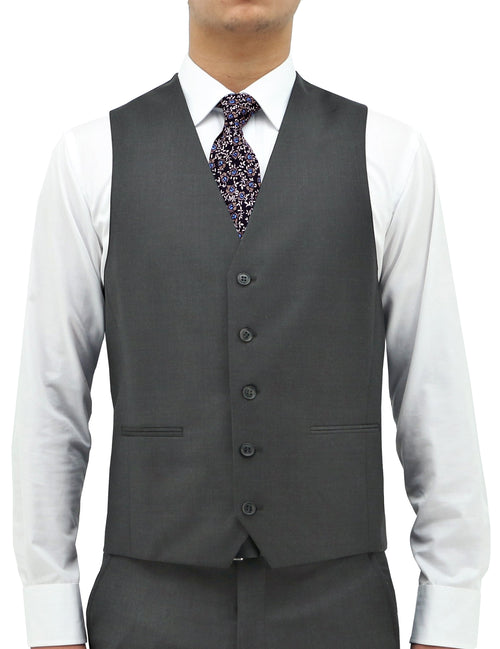 Ryan 106 Grey Wool Waistcoat