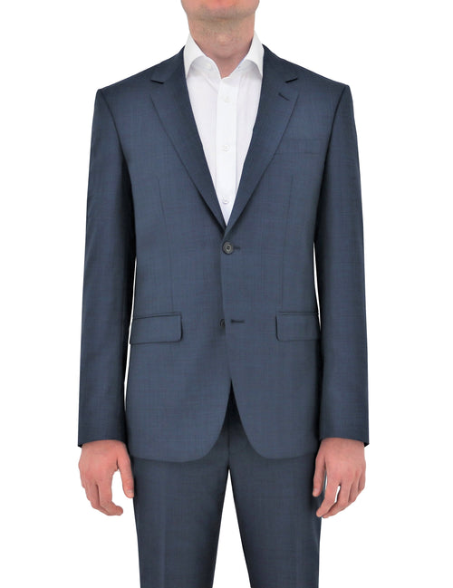 Shape 210 Blue Check Wool Suit Jacket